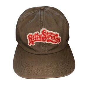 Billy Strings Hat Script Patch Tour Merch Spring 2023 Beige 6 Panel Strapback